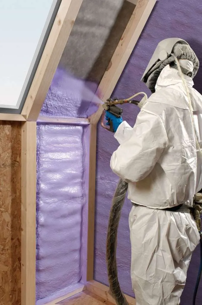 Soundproofing interior walls with spray foam